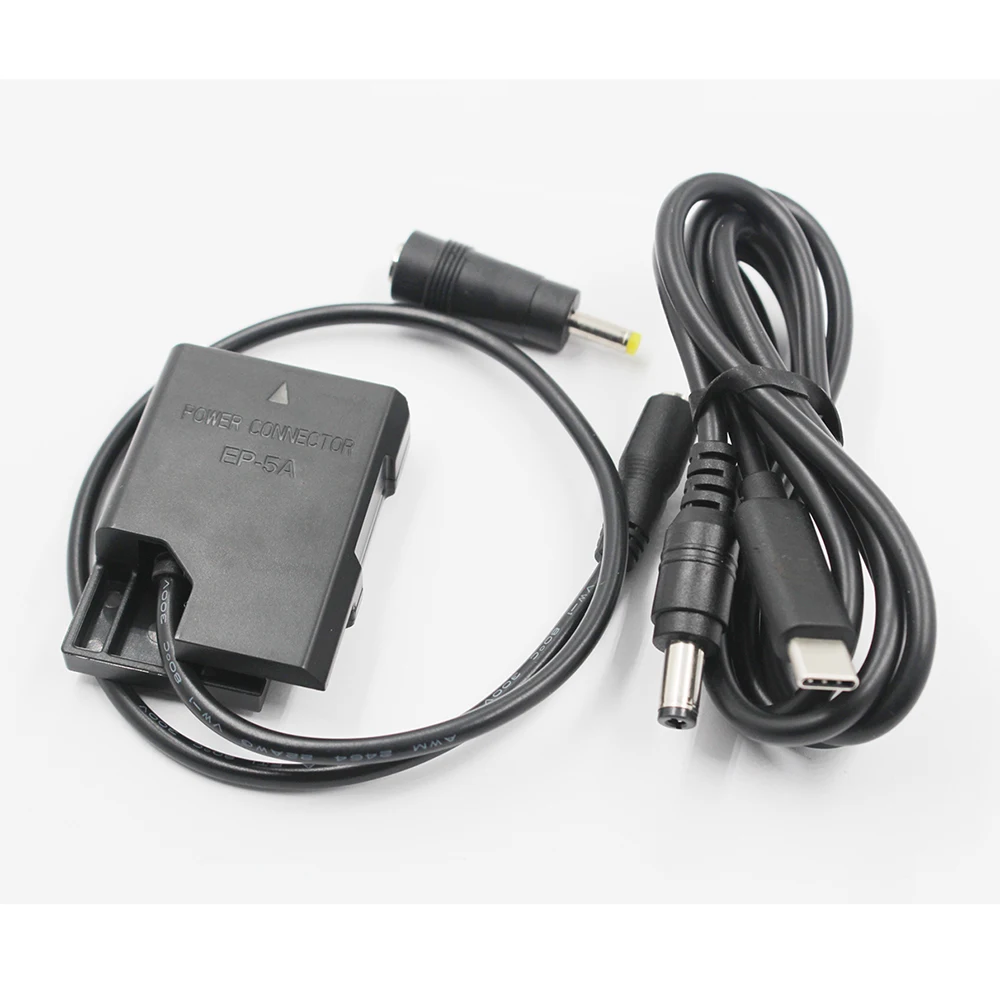 Pro USBC PD Fast Charger Cable 9V 3A EP-5A DC Coupler EN-EL14 dummy battery for Nikon P7800 P7100 D5600 D5500 D5300 D5100 D3300