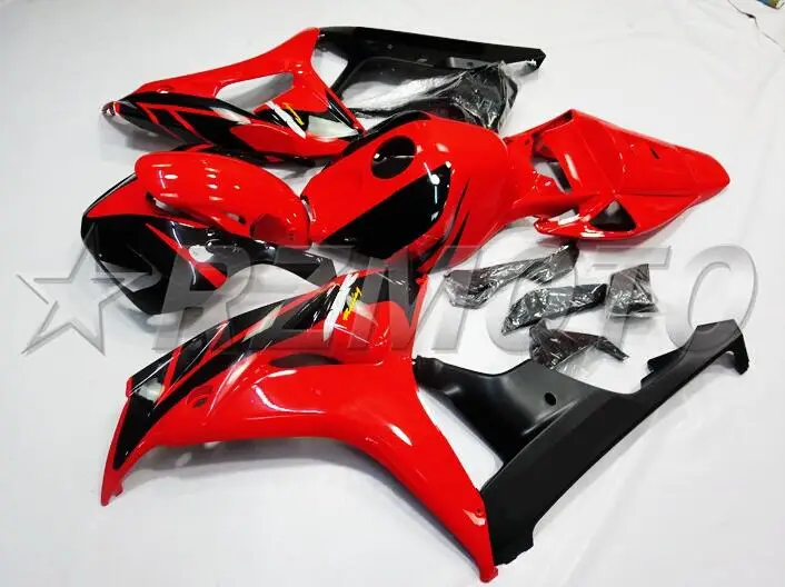 Топ литья под давлением ABS полный обтекатель комплект Подходит для Honda CBR1000RR 06 07 2006 2007 1000RR Обтекатели набор красный черный Прохладный