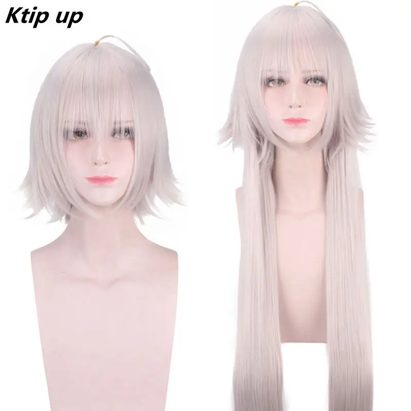 

Ktip Up Fate/Grand Orde FGO Jeanne D Arc Alter Joan Of Arc Light Purple Heat Resistant Cosplay Costume Wig + Wig Cap