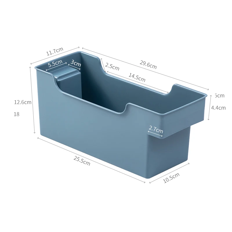 BNBS кухонный Органайзер хранилище коробка контейнер для хранения пластиковый органайзер коробки для хранения и организации кухонных принадлежностей - Цвет: Dark Blue S