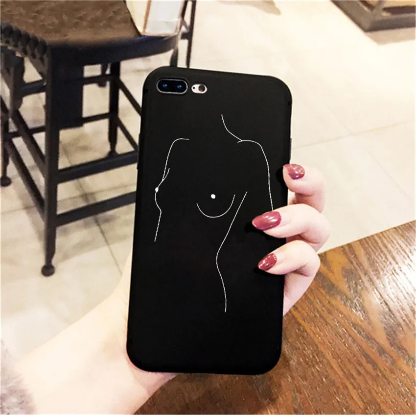 Забавный абстрактный художественный чехол с линиями для iphone 7 8 6 6s 11 pro plus чехол Модный чехол для телефона s мультяшный женский чехол для iphone X XS MAX - Цвет: HSR-23256