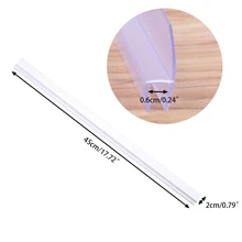 Tira de sellado de puerta de ducha de PVC, tapón de agua, tira de sellado de vidrio para Baño