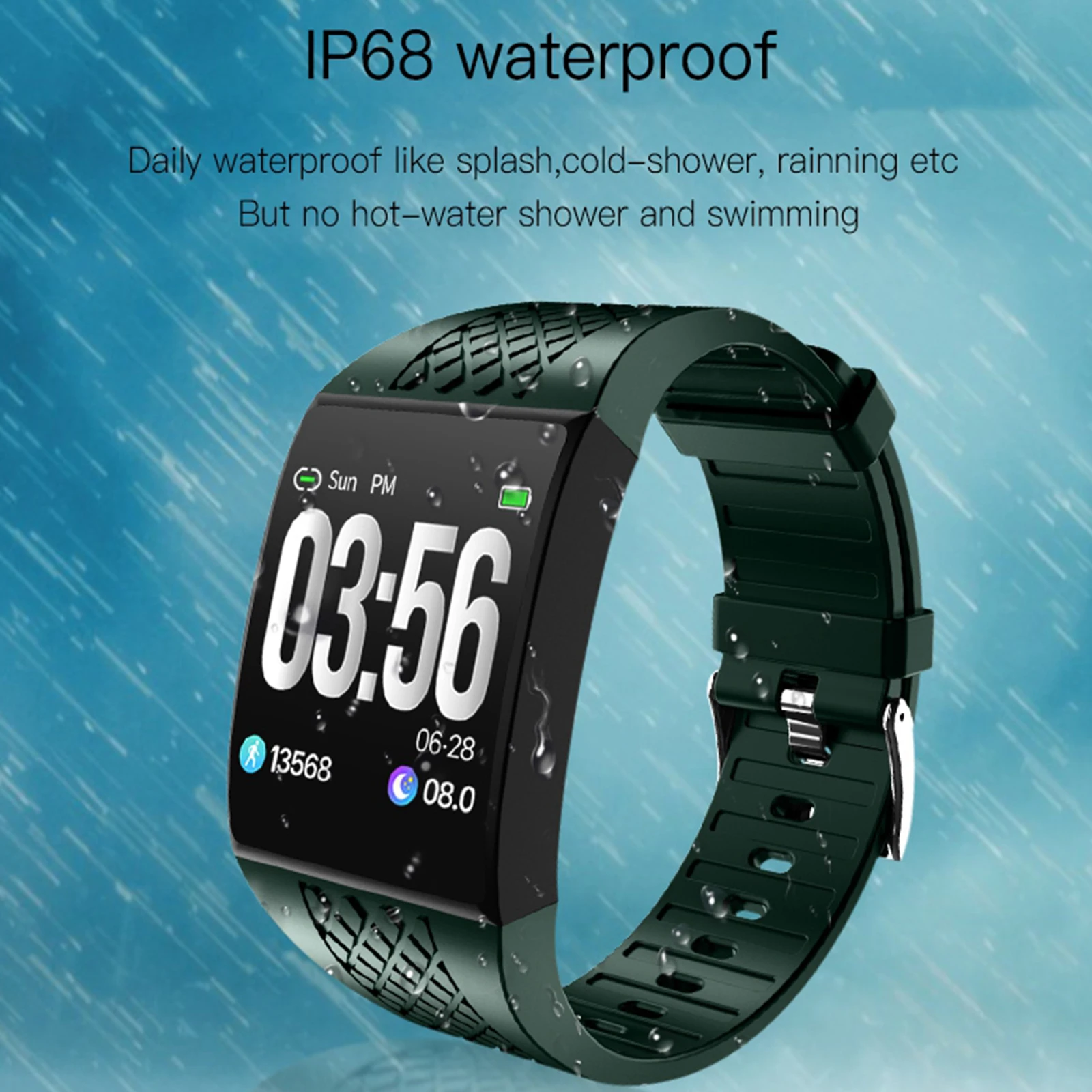 Smart Watch Fitness Tracker With Heart Rate Monitor/ Sleep Monitor IP68 Waterproof Men Women Sports Smartwatch