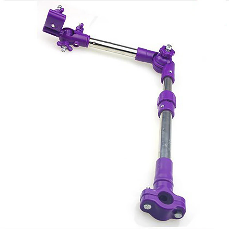 Нержавеющая сталь Регулируемая подставка для зонта держатель кронштейн для детской коляски коляска велосипед инвалидная коляска - Цвет: purple