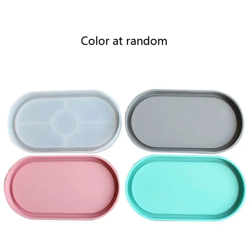 Large Oval Shape Coaster Resin Molds Slilcone UV Resin Mold Jewelry Making Tools