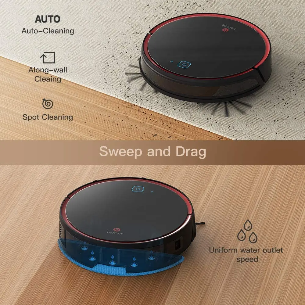 2021 Smart Robot Vacuum Cleaner Mop Wet Mopping Set Bag Car - AliExpress