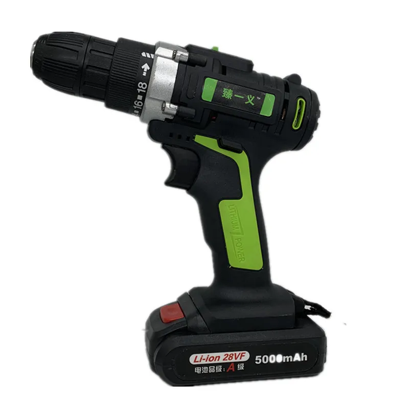 

Zhen yi Righteousness Manufacturers Direct Selling Multi-functional 28 Lithium Battery Rechargeable Hand Drill Electric Screwdri