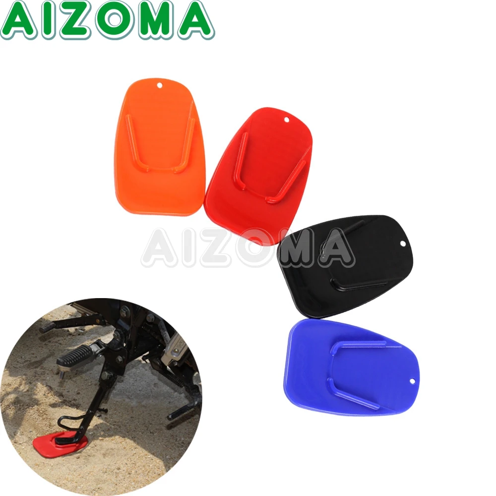 Motorcycle Kickstand Non slip Plate Moto Bike Plastic Side Stand Side