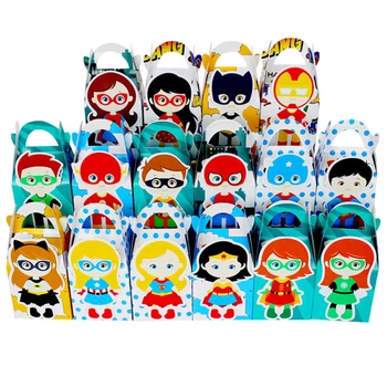 

Boys and Girls Hero Favor Box Candy Box Gift Box Cupcake Box Kids Birthday Party Supplies Decoration Kids Event & Party Supplies