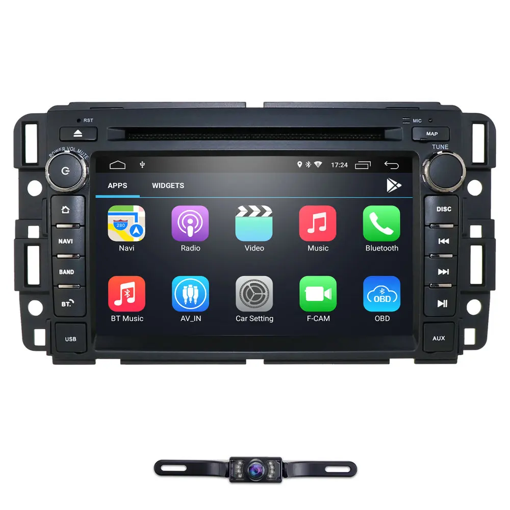 Android9.0 четырехъядерный DSP ips автомобильный мультимедиа для GMC Sierra 1500 2500HD 3500HD автомобильный Радио dvd-плеер gps Navi Стерео 4G BT CAM карта - Цвет: Camera1