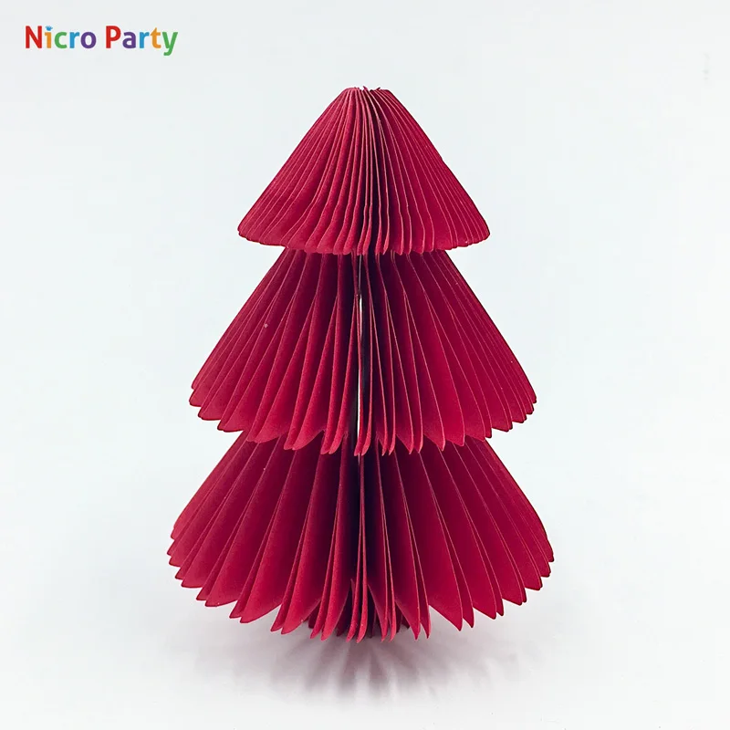 Nicro Рождественская елка Подвески мяч с бумажными сотами помпон Санта Клаус рождественские украшения вечерние украшения Мини Рождественская елка# Chr77