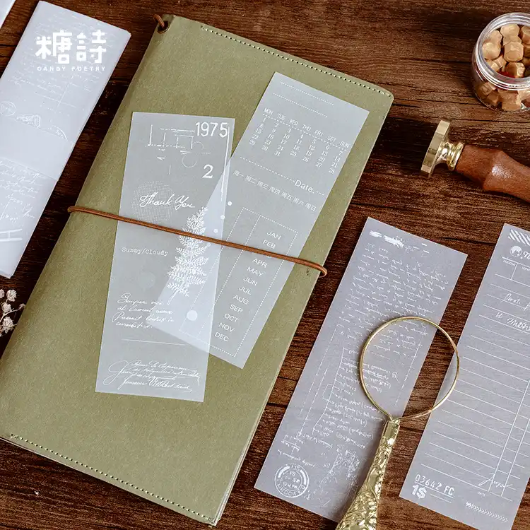 Vintage Plants Travel Bill List Paper Sticky Notes Calendar