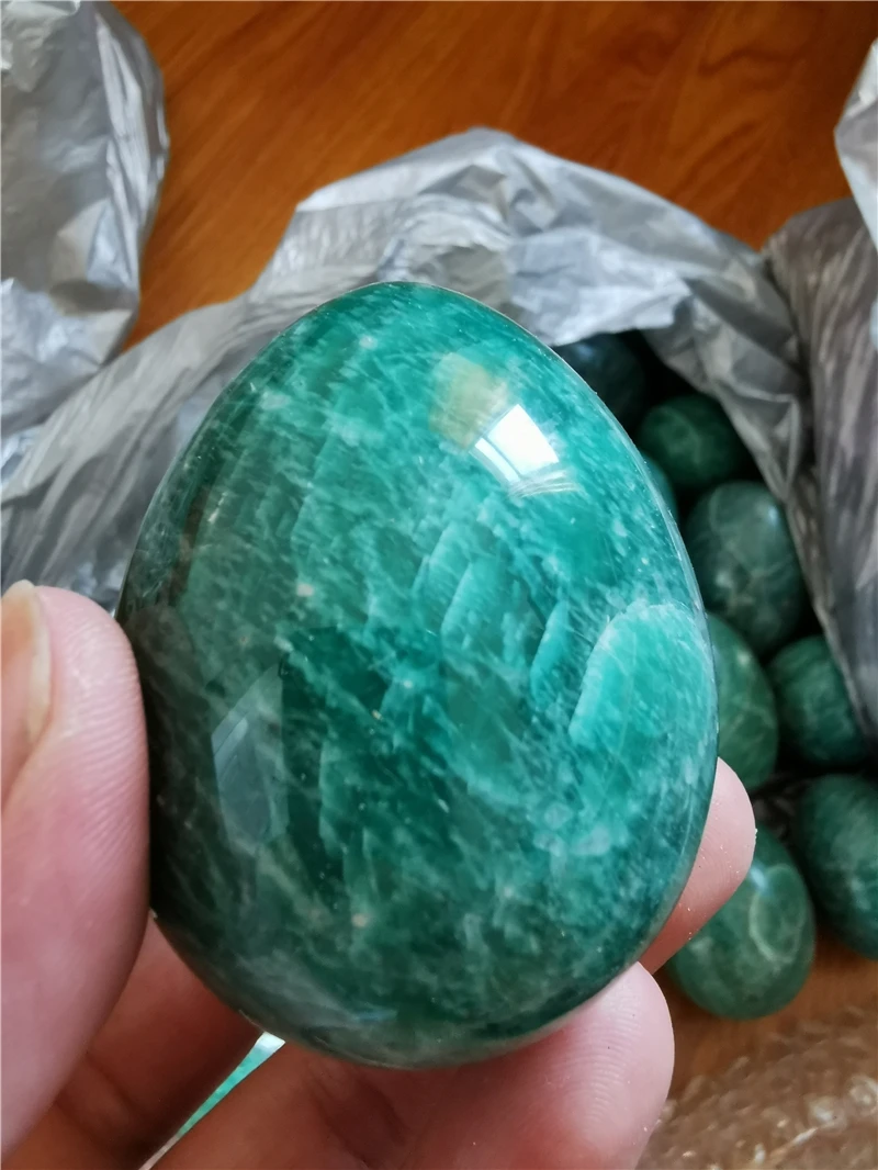 

genuine natural polished amazonite egg reiki healing fifth chakra metaphysical crystal amazon stone