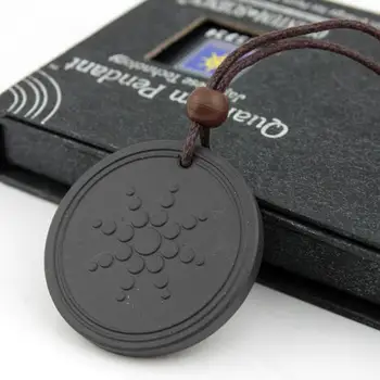 

Fashion Women Men Quantum Black Necklace Pendant Scalar ions Protection Energy Lot neg Pendant EMF Only W4D2