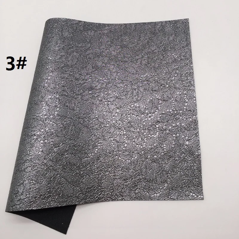3 1 шт. 21X29 см кружево тисненая искусственная кожа ткань, синтетическая кожа листы, из искусственной кожи для изготовления луков LEOsyntheticoDIY T327A - Цвет: 3