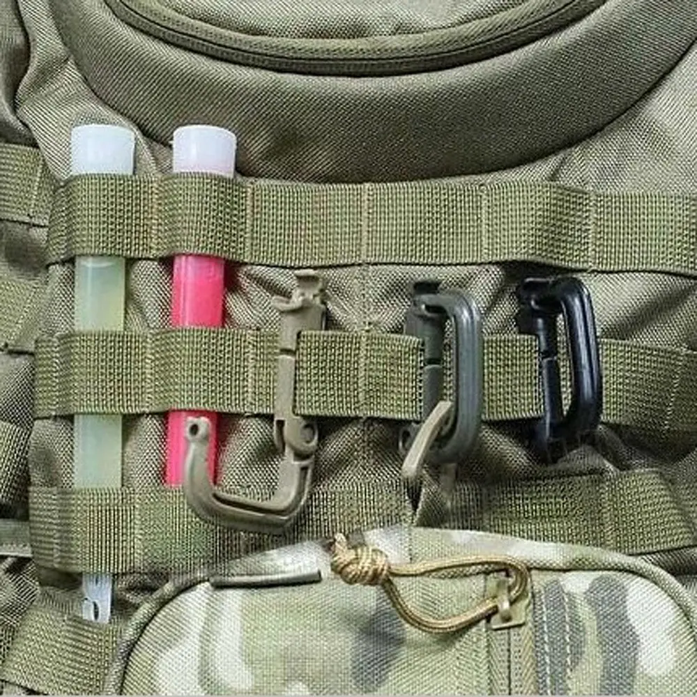 Подвесные Брелоки для ключей, военная уличная сумка, D пряжка, Molle, d-образное кольцо, скоба, аксессуары для альпинизма, карабин, тактический, водонепроницаемый