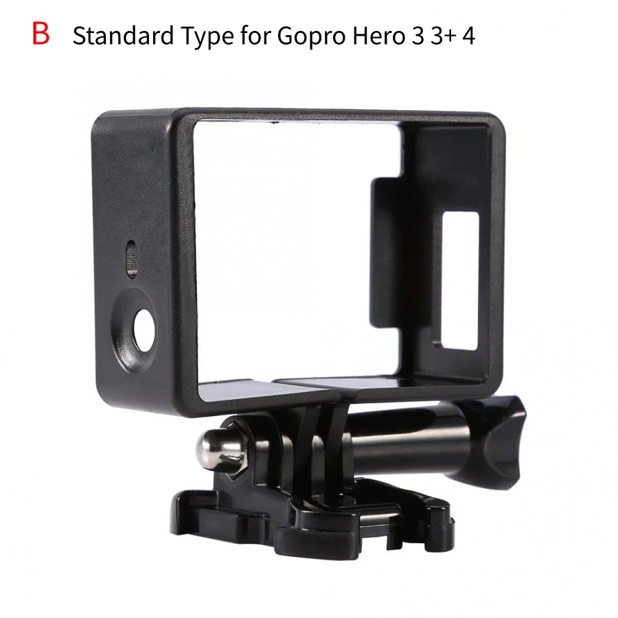 Стандартная боковая рамка Корпус чехол крепление подставка для GoPro Hero 3 3+ 4 для GoPro Hero 4/5 Session для GoPro Hero 7 6 5 - Цвет: B