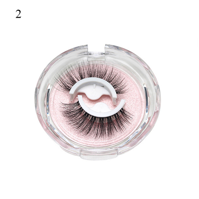 Reusable Self-adhesive False Eyelashes 3D Mink Lashes Glue-free Eyelash Extension 3 Seconds to Wear No Glue Needed Lashes