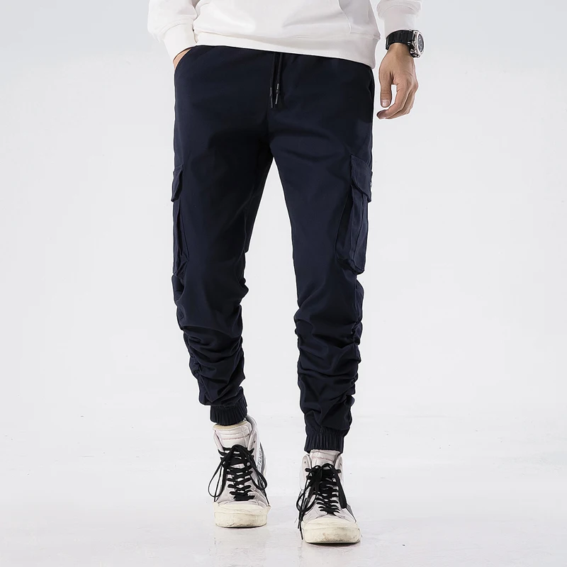 

2019 Autumn and Winter Hip Hop Men Pants Men's Loose and Casual Pants with Small Feet Pantalones Hombre Joggers
