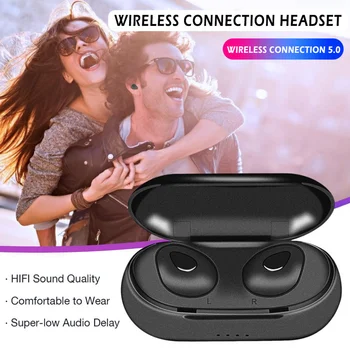 

Y20 TWS Wireless Mini Headset Bluetooth 5.0 Sport Headset Portable Charging Box Headphones Bluetooth Earphone