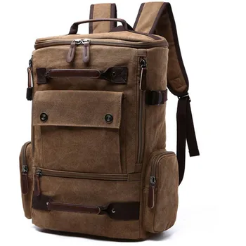 

new Men Laptop Backpack Canvas School Bag Travel Backpacks Notebook Bagpack Knapsack Bags New A66