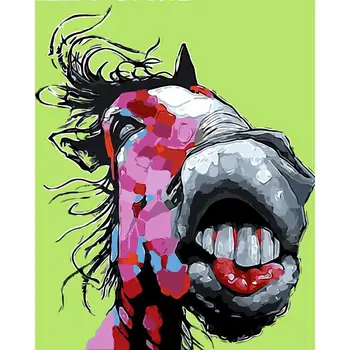 

Cross Border Fat Digital Oil Painting Wholesale Frameless Animal 4050 Aliexpress Pigment Decorative Painting