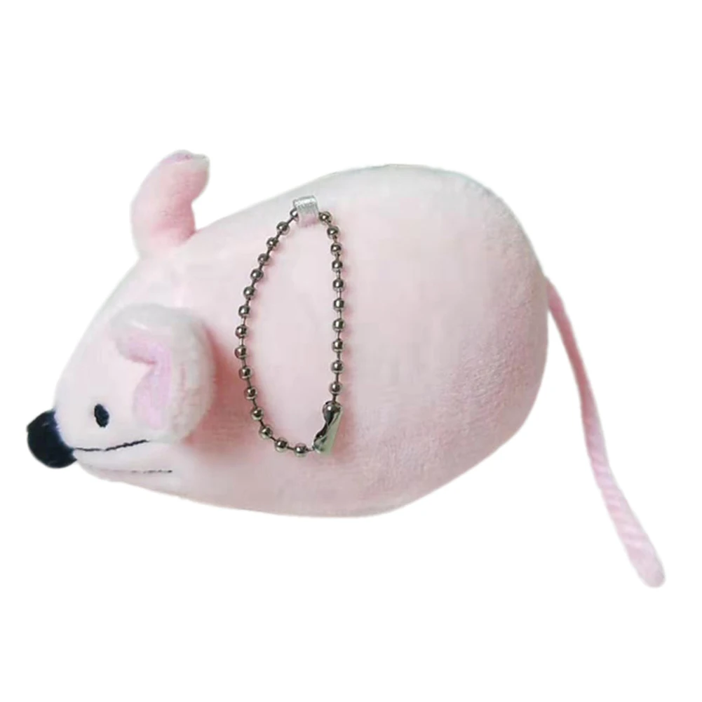 Cartoon Mouse Animal Plush Doll Stuffed Keychain Pendant Bag Hanging Decor Gift Cartoon mouse animal design mini size adorable