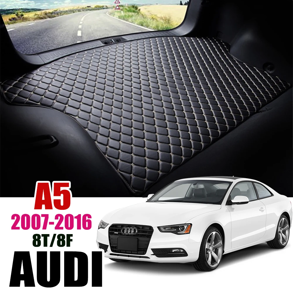 Кожаный коврик для багажника автомобиля Audi A5 8T 8F 2007-2016 вкладыш грузовой Коврики