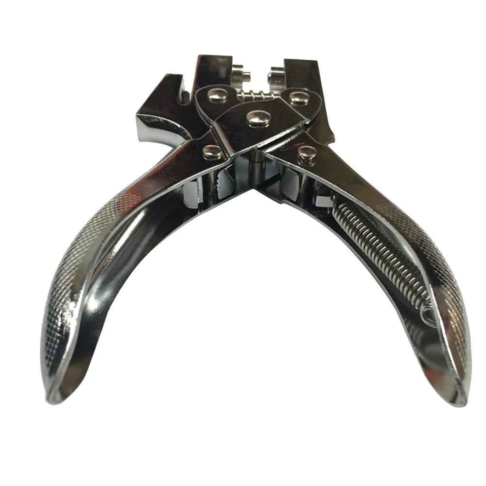 Stainless Steel Eyelet Pliers Hole Punch Complete Tool Leather Craft Punching Diy Manual Eyelets