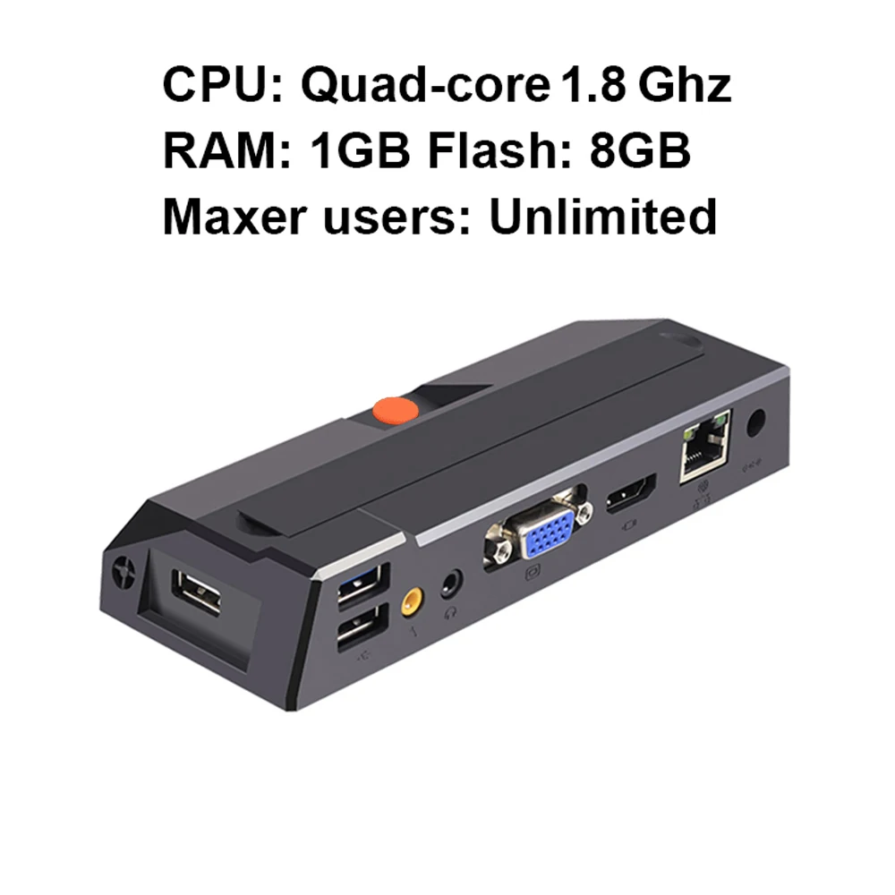 Тонкий клиент портативный RDP8.1 8GB флэш-памяти беспроводной образование/офис виртуальных вычислений с программным обеспечением управления USB принтер