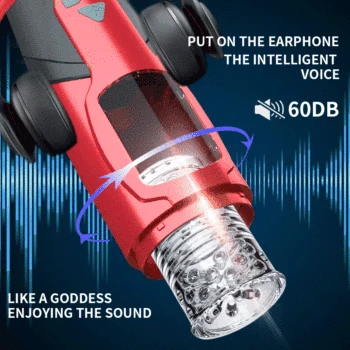 Male Masturbation Cup Blowjob Automatic Telescopic Rotation Heating Silicone Vagina Real Pussy Adult Masturbator Sex Toy For Men 5