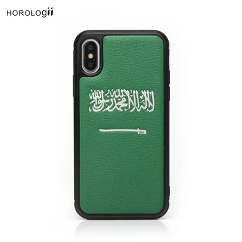 

Horologii monogrammed initials letters Free Saudi Arabia Flag Color Green case for Iphone 11 Pro Max X France goat skin dropship