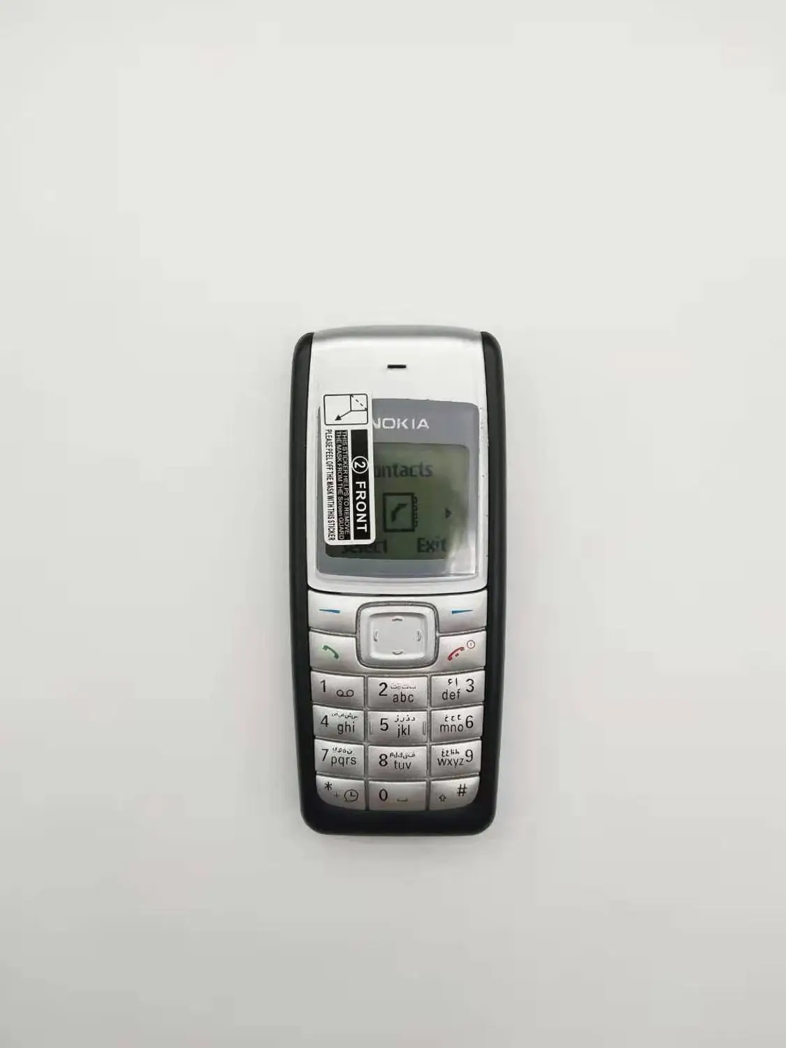 1110 Мобильный телефон Nokia 1110 1110i мобильный телефон разблокированный дешевый старый мобильный классический телефон 1 год гарантии отремонтированный - Цвет: Черный