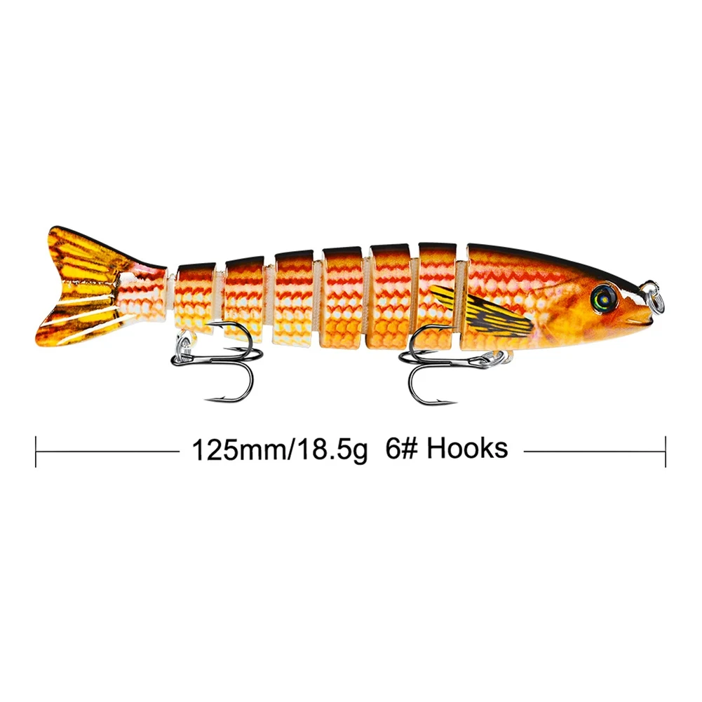 Portátil ao ar Iscas de Pesca Livre Premium 8 Seções Multicolorido Nadar Enfrentar Naufrágio Wobblers 2cm - 19g 13 Cheap Iscas artificiais