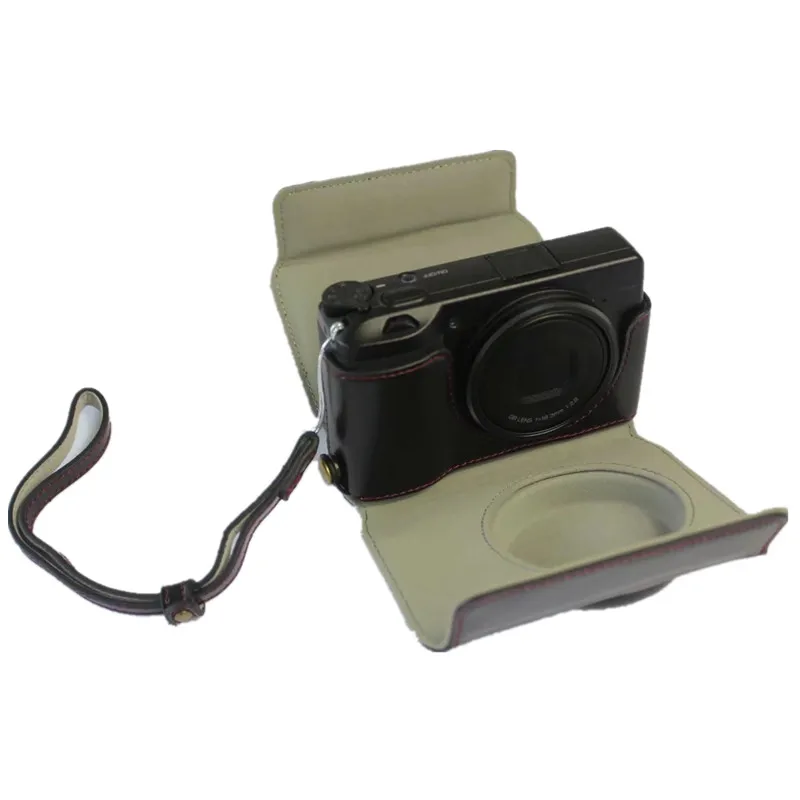 Роскошная версия PU кожаный чехол для Ricoh GR3 GRIII половина тела камеры защитный чехол для сумки батарея открытие цвет черный коричневый