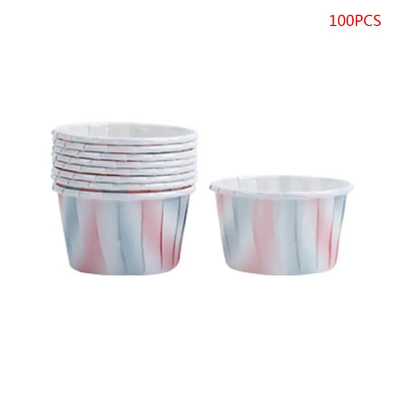 

100pcs Rainbow Cupcake Wrapper Paper Muffin Baking Cup Liner Case Birthday Decor for kitchen accessories