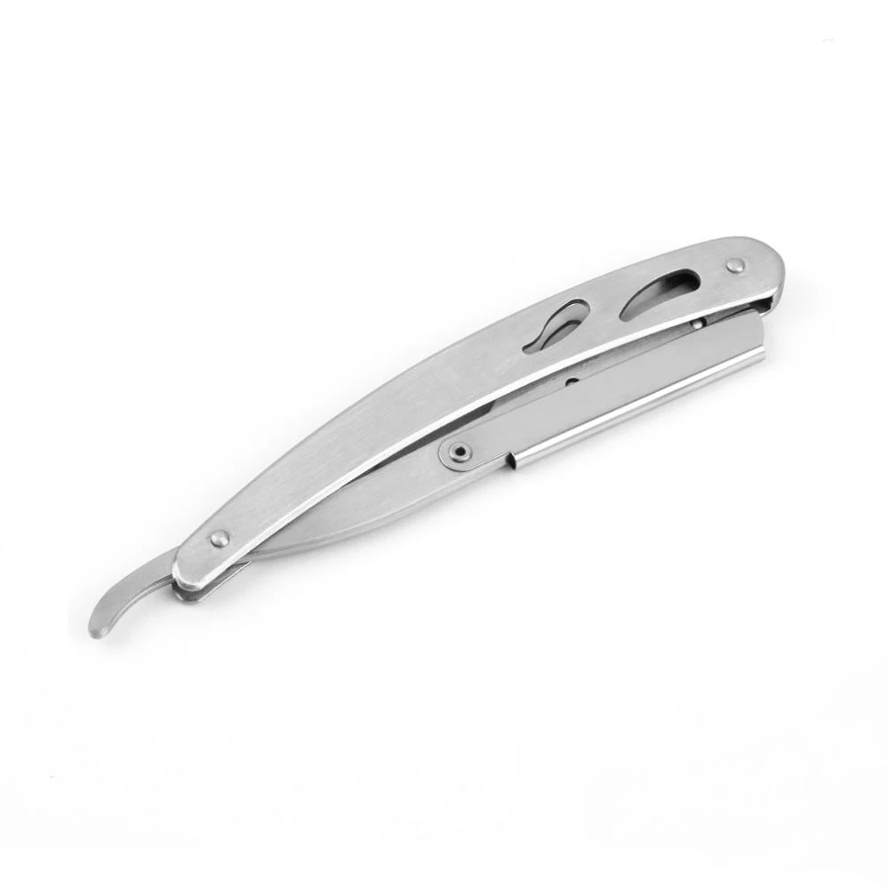 Z6102 Yin 1Pcs 14*2cm 1 Pcs Purple Dragon Professional Barber Edge Steel Folding Shaving Knife Hair Removal Tools Shaving Razor+ Blade Z6102 - Цвет: Z6102 Yin 1Pcs