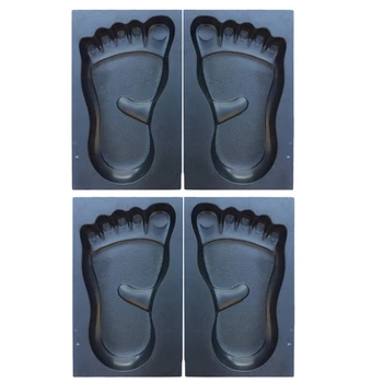 

2 Sets Garden Concrete Stepping Driveway Stone Path Mold Home Path Floor Road Black Plastic DIY Paving Mould Patio