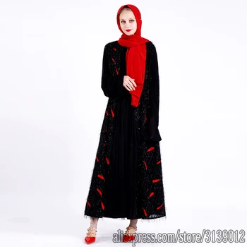 

Open Abaya Dubai Kimono Kaftan Islam Hijab Muslim Dress Caftan Turkish Islamic Clothing Abayas For Women Eid Mubarak Cardigan