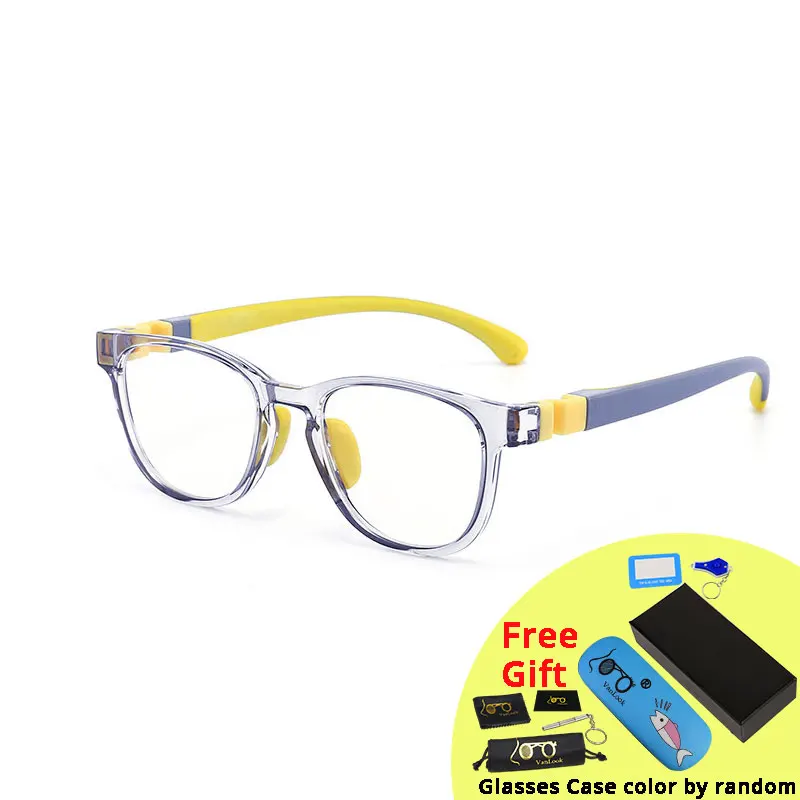Youth Anti Blue Light Gaming Glasses - Protective TR90 Transparent Eyewear