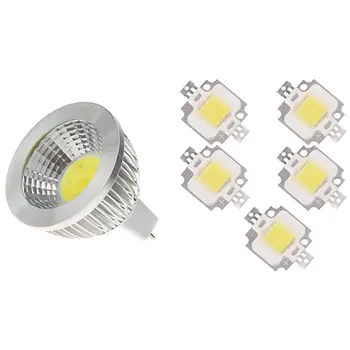 

5 x Led Module Led Lamp Bulb White Nature 10W 20000K 9 - 12V 900LM with MR16 5W COB LED Spotlight 12V AC White
