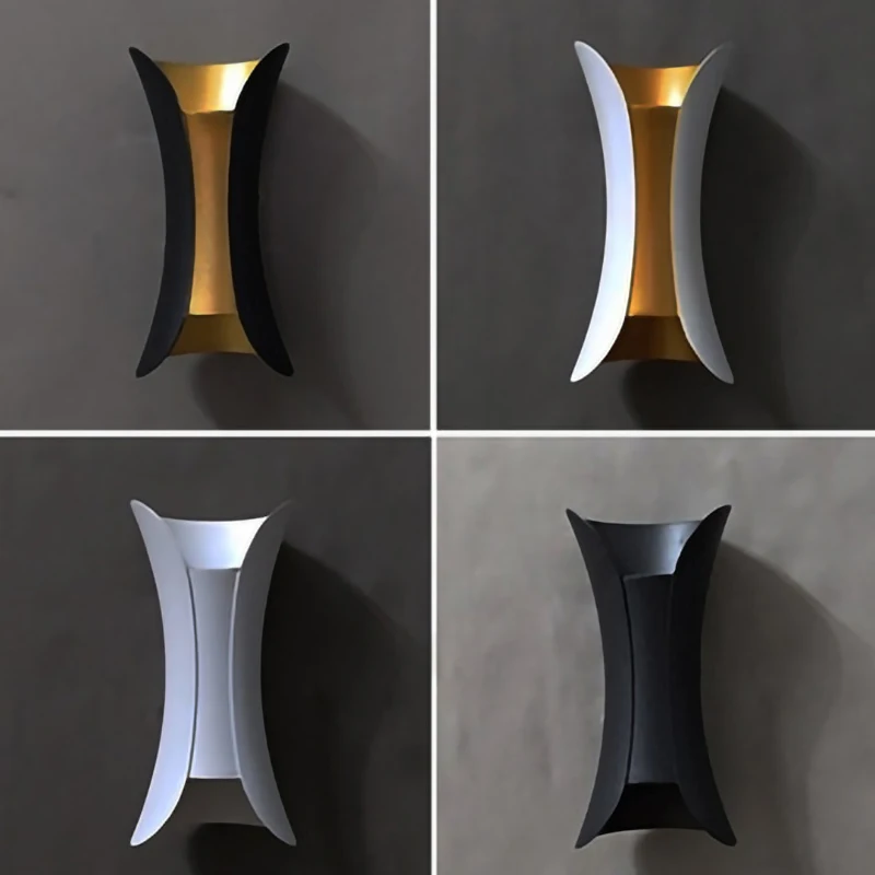 Modern luxurious LED  IP65 waterproof wall lamp 10W indoor and outdoor courtyard porch corridor wall sconce wall light