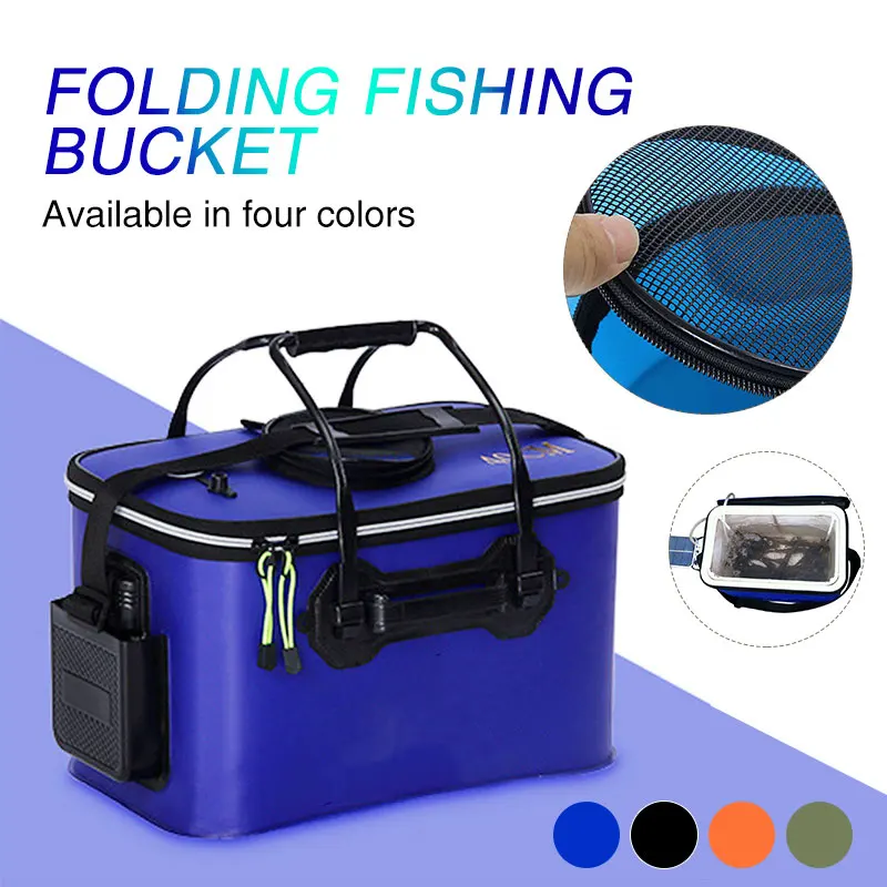 Крепкое складное ведро для походов, кемпинга, рыбалки, свежести, EVA, многофункциональное хранение, для улицы, для воды, рыболовные сумки