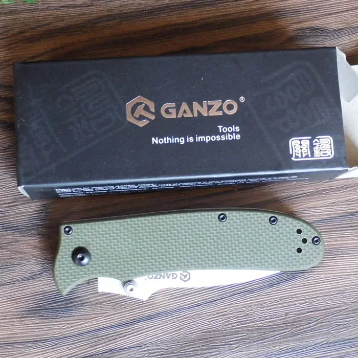 Ganzo Firebird G704 Складной нож 440C Лезвие G10 Ручка 58 ~ 60HRC Кемпинг Охота фрукты сбора