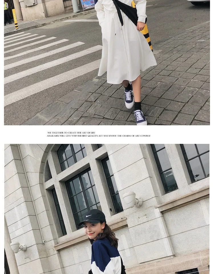 Для фотосессии, Ulzzang чувство дизайна, куртка с воротником-стойкой, плащ, женский красивый, с завязками на талии, обнимающий большой подол