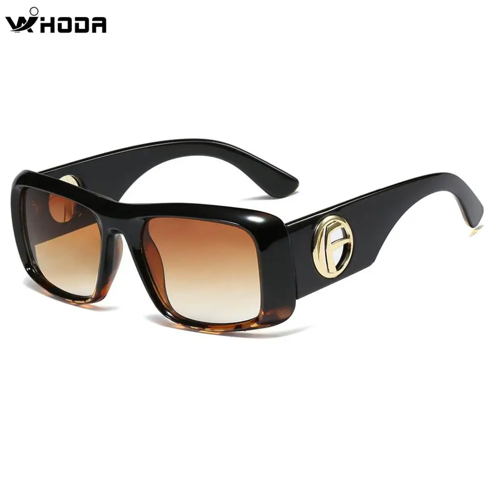 Квадратные Солнцезащитные очки унисекс WIHODA черные солнцезащитные из смолы в
