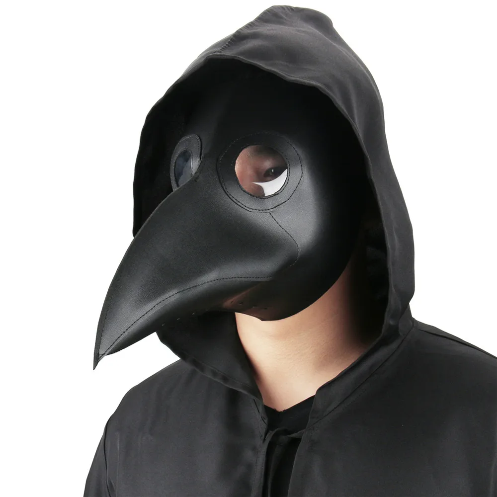 Vintage Steampunk Plague Doctor Masks PU Leather Birds Beak Masks Gothic Masquerade Ball Masks Halloween Cosplay Props (5)
