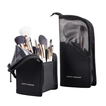 

Women Transparent Cosmetic Bag Travel Function Makeup Case Zipper Make Up Organizer Storage Pouch Toiletry Beauty Brush Case
