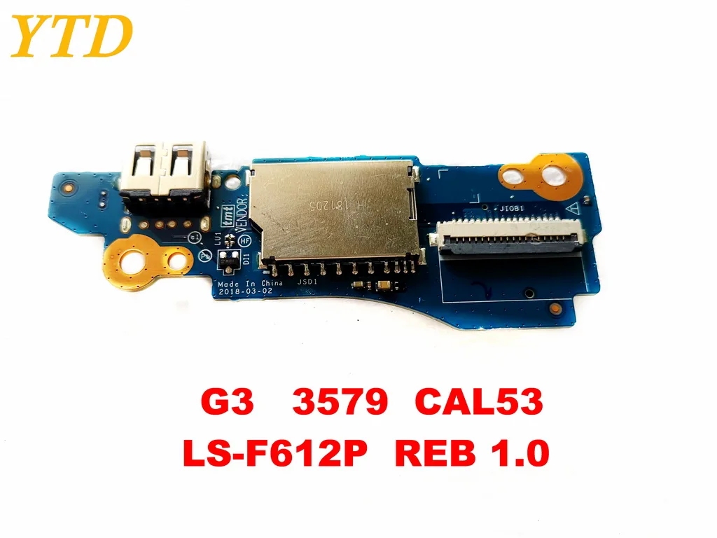 Original for DELL G3 3579 USB board Audio board G3 3579 CAL53 LS-F612P REB 1.0 tested good free shipping