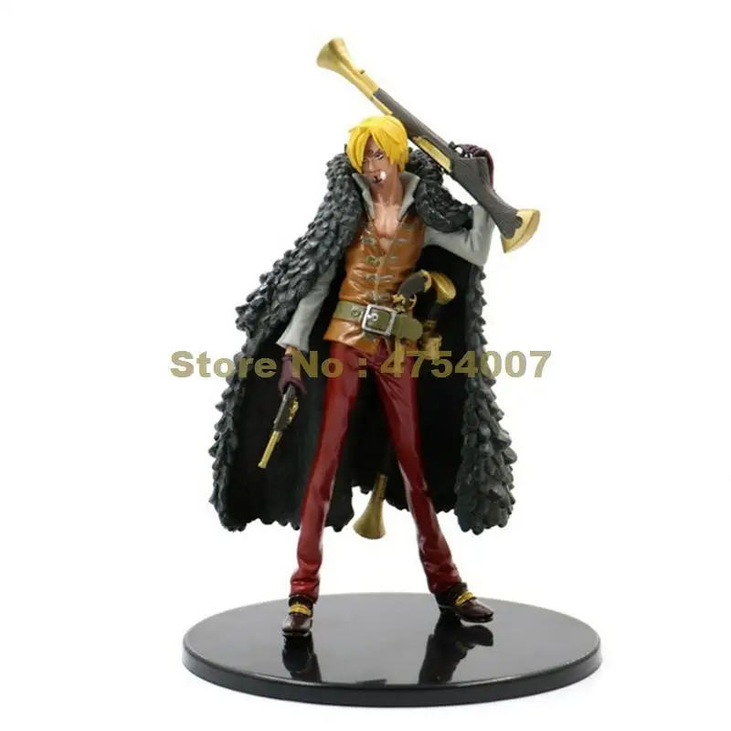 Аниме one piece pop sanji king с пистолетом театральная версия ПВХ экшн-фигурка